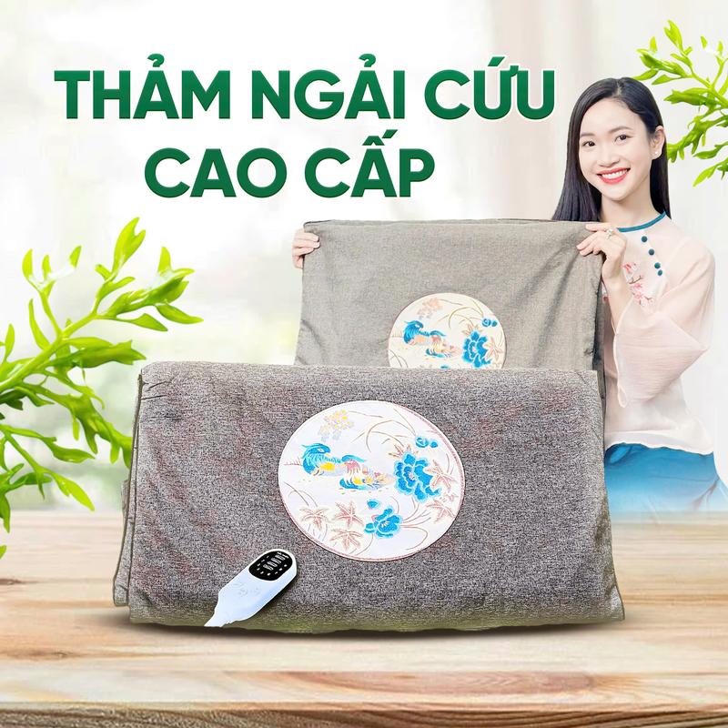 Thảm Ngải Cứu Hoàng Thịnh An Cao Cấp Chính Hãng, Thảm Ngải Cứu Đông Y Cao Cấp Hỗ Trợ Đau Cổ Vai Gáy Bảo Hành 12 Tháng
