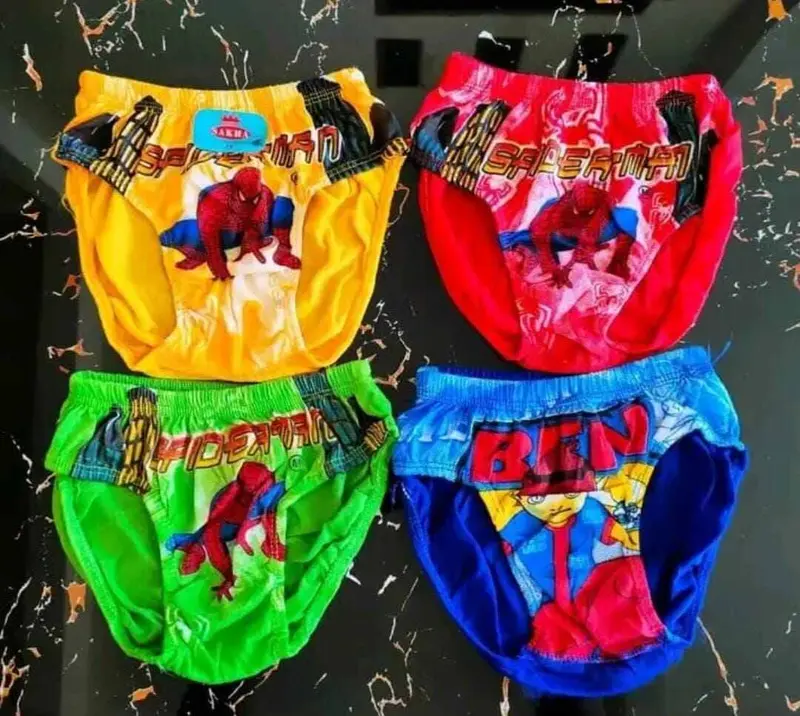 6pcs Celana Dalam Anak Laki Laki SPIDER gambar Kartun Sempak Anak Laki Laki / CD Anak Laki Laki naruto Motif Fashion 4