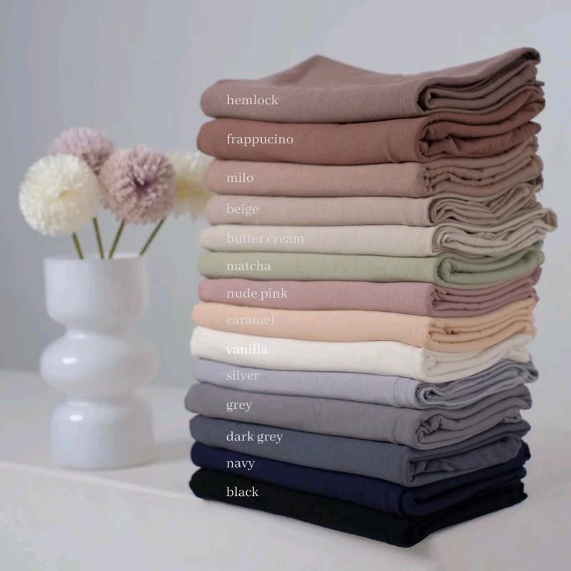 Pashmina Kaos Rayon premium// Pashmina turkis// Pashmina mleyot premium Jilbab Muslim Wanita Panjang Diamond 3