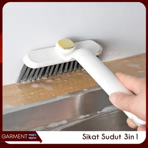 Sikat Putar 360° Cleaning Brush 2in1 Pembersih Sudut Lantai Kamar Mandi Celah Kloset Wastafel
