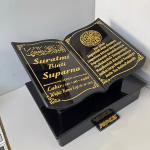 BATU NISAN GRANIT PLUS DUDUKAN UKURAN 30x40  TULIS NAMA DI CHAT ATAU CATATAN