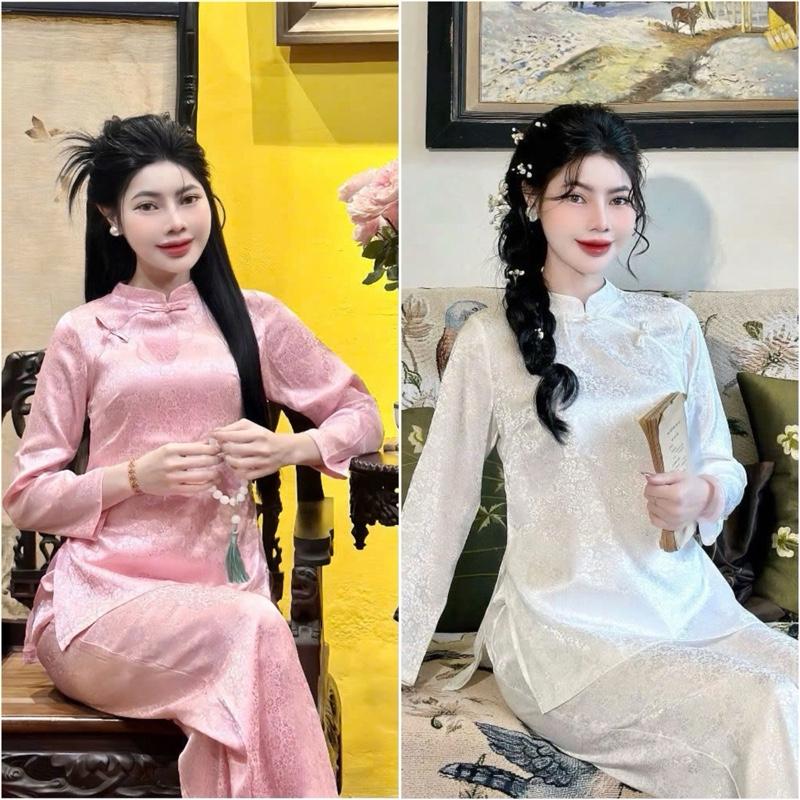  Lót hầu Thiên Di -Pháp phục Việt Ngọc Minh Châu Bộ quần áo đi chùa cao cấp 