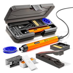 USBまたは電池のデュアル使用ハンダごて、3段階温度調節付きハンダごて（アクセサリー付き）、家庭とオフィス用溶接アクセサリー