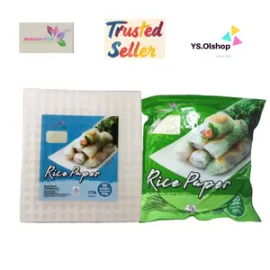Rice Paper KOTAK BULAT 500 g isi 50 lembar - Banh Trang 22cm - Kulit Lumpia Vietnam- Rice roll Food