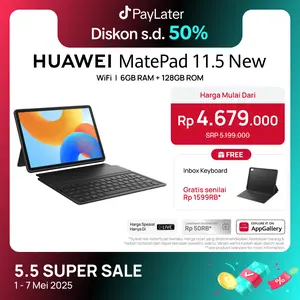 HUAWEI MatePad 11.5-inch New Tablet [6+128GB] | PC-level WPS Office | Keyboard | HUAWEI Notes | 120Hz Display