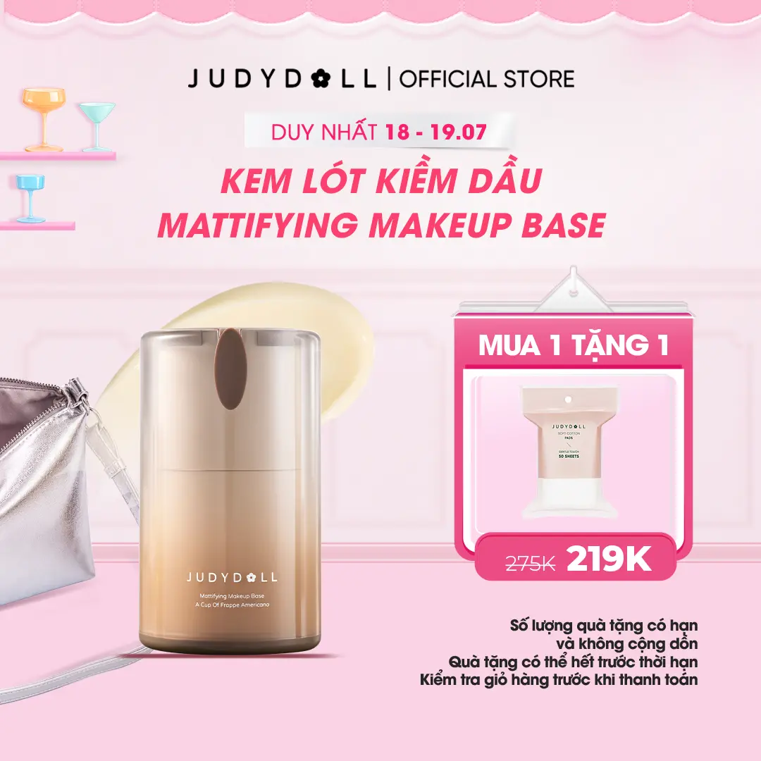 [HOT] Judydoll Kem Lót Mattifying Makeup Base Kiềm Dầu Lâu Trôi Chất Mỏng Nhẹ Giảm Xuống Tone 8h Kiểm Dầu Hàng Chính Hãng