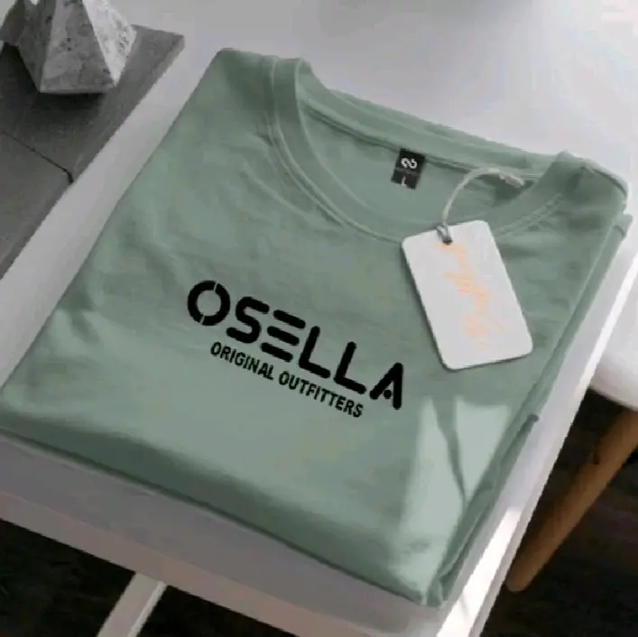 COD Kaos Distro Premium Lengan Pendek Osella Orey Tex Hitam Bahan Katun 30s Unisex Pria Wanita Dewasa / Kaos Oblong Keren Quality Combed Hijau Hitam