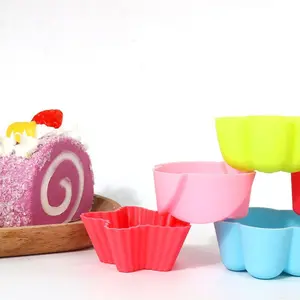 5cm Flower Silicone Cake Mold New Reusable DIY Ice Mould Heat Resistant Mini Soap Molds