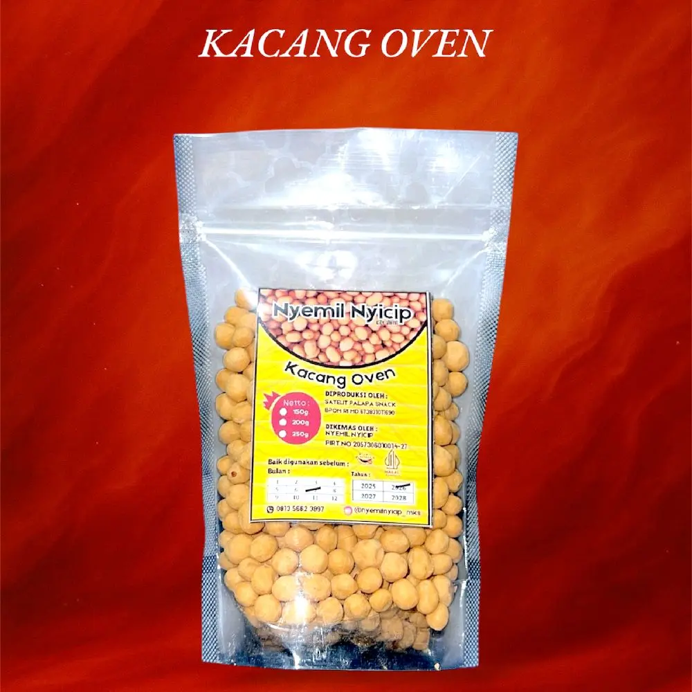 Nyemil Nyicip Kacang Oven Pouch dan Kiloan - Snack