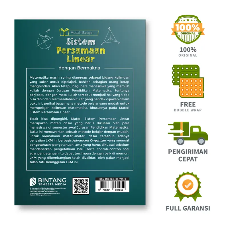 Mudah Belajar Sistem Persamaan Linear dengan Bermakna - Yosepha Patricia Wua Laja, S.Pd., M.Pd., Zulkaidah Nur Ahzan, S.Si., M.Si.