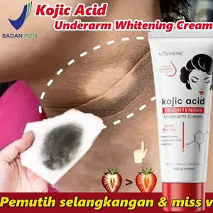Kojic Acid Pemutih Ketiak Pemutih Selangkangan 50ml Memutihkan Ketiak dan Leher Pantat Pemutih Lutut Hitam Dan Siku,Krim Pencerah Lipatan