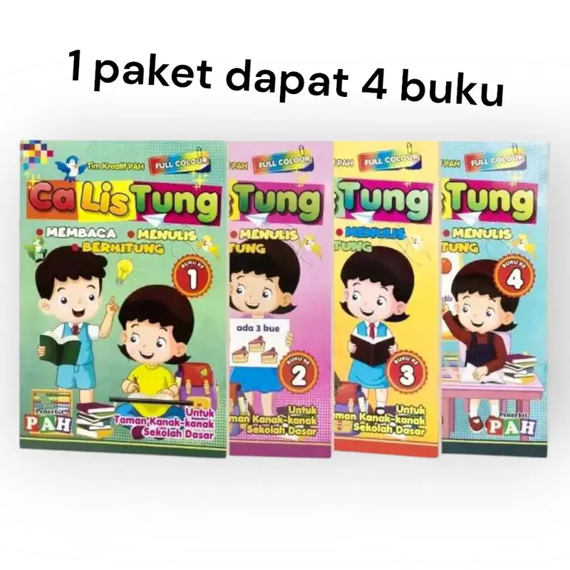 Buku 1 Paket isi 4 buku  CALISTUNG ~ Edukasi 0