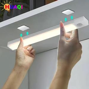 Tira de luz LED con Sensor de movimiento humano inteligente, Autoadhesiva y Recargable, Luz nocturna para cajón de armario, Montaje en pared de bajo voltaje