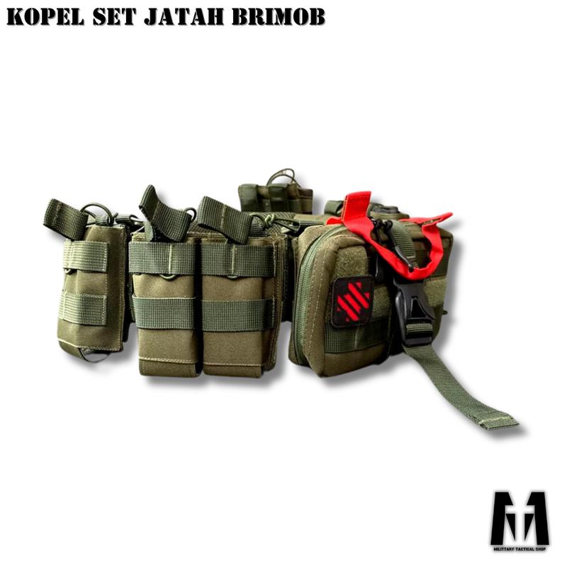 TERBARU!! | MTSHOP | KOPEL TACTICAL FULL SET HITAM MODEL JATAH/PEMBAGIAN COD sabuk kincir kopel  tactical topi  rimba kopel  tactical 4