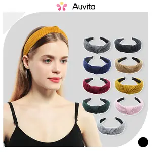 Auvita Bando Rajut Simpul Tebal Fashion Bandana Aksesoris Rambut Cewek