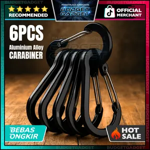 ACOMS Gantungan Carabiner Aluminium Alloy Snap Clip Lock 6 PCS - CC1
