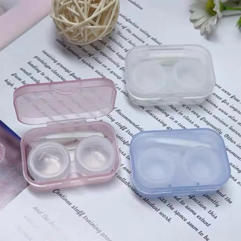[ QUÀ TẶNG ] Khay Lens Không Gương Nhíp Silicone Kèm Dụng Cụ Đeo Kính Áp Tròng Lens, Case Lens - Bunny Eyes