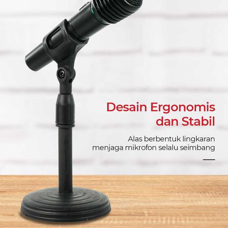 Stand Mic Meja Untuk Podcast Meeting Desain Ergonomis 1