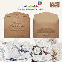 Gambar (100Pcs) Undangan Kita Undangan Amplop Craft + Jasmine Glitter Softcover Rustic Elegan Murah Undangan Pernikahan Ber Amplop - PR 01 Amp Craft, Lipat & Lem Pembeli dari Undangan Kita Kota Administrasi Jakarta Barat 3 Tokopedia