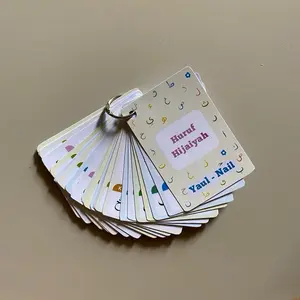 Flashcard Mainan Edukasi Anak Hijaiyah Huruf Angka Hewan / Kartu Belajar Pintar Membaca Toys
