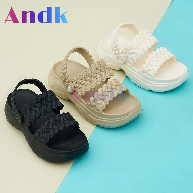 ANDK 2025 Sandal Wanita Terbaru Sandal Wanita Terbaru Sandal Wedges EVA Elastis Korea Sepatu Wanita Cewek Sendal sandal  wedges sofiya