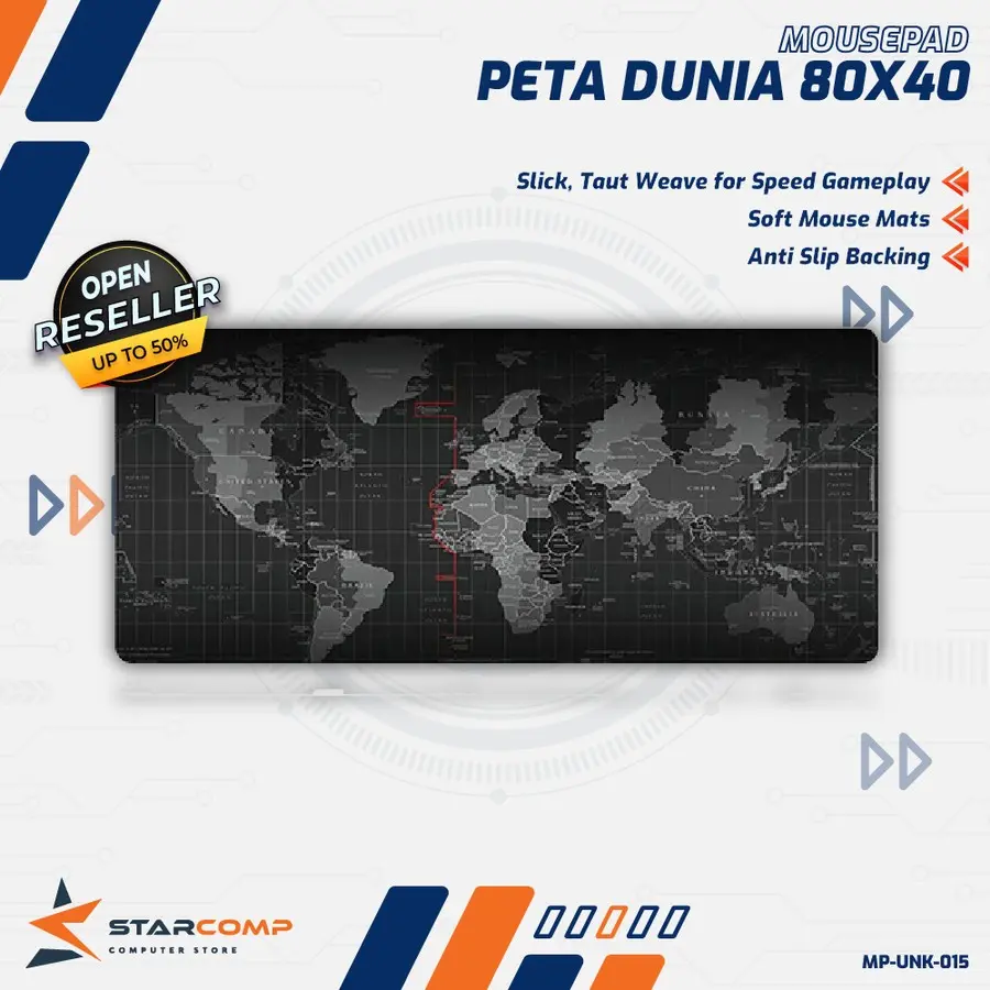 MousePad Peta Dunia 80x40 | 80x30 | 60x30| 30x25 cm