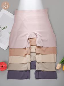 Leggings moldeadores sin costuras de cintura alta para mujer, paquete de 5 piezas de pantalones ajustados, elásticos y cómodos, ropa casual para todas las estaciones