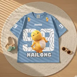 [Bonus Stiker Nama] KAOS T-SHIRT ANAK BASEBALL COWO KOMBINASI NAILONG SABLON KATUN COMBED 30s USIA 1-12 TAHUN