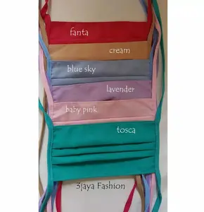 3jaya Fashion Masker Kain Hijab Tali Putus dan Sambung Bahan Oxford Grade A Jahitan Rapi Awet Bisa Dicuci Berkali2 Tali Sambung Putus 1kg Muat 130pcs Free Plastik by Request