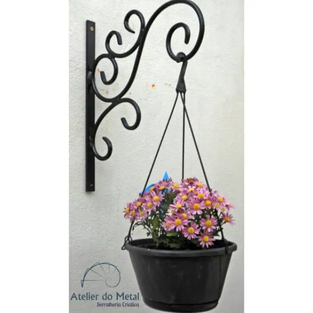 Standing Pot gantung standing pot bunga standing sangkar burung rak bunga gantung rak bunga dinding Baja 2