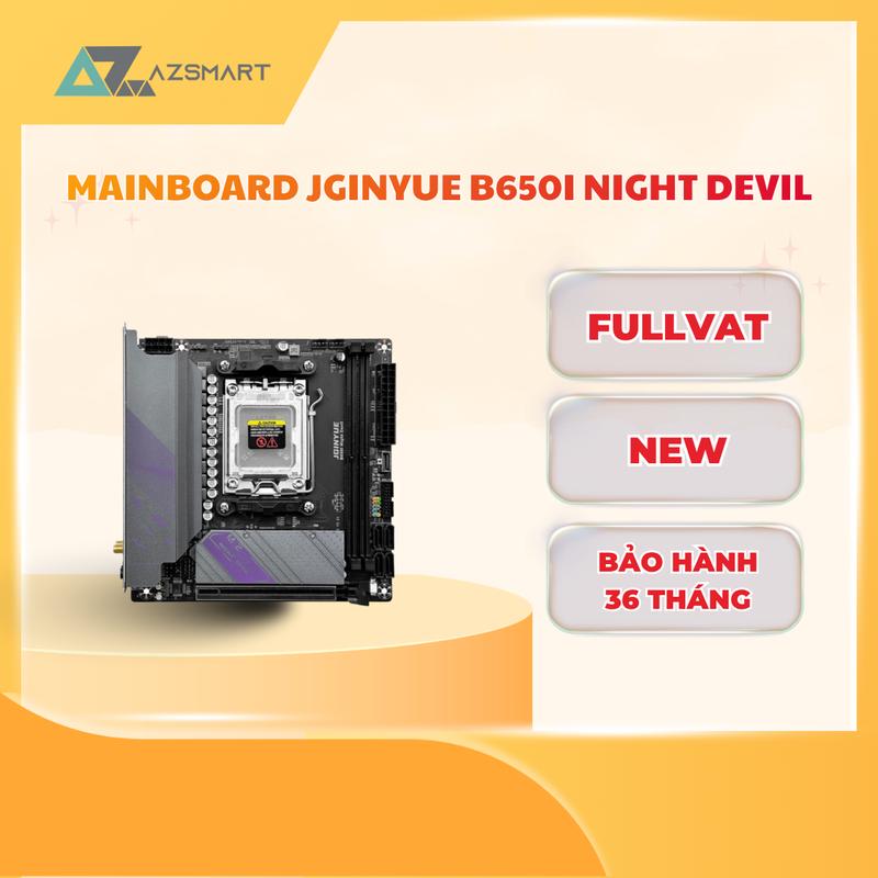 Mainboard JGINYUE B650I Night Devil - New BH 36 Tháng Full VAT Azsmart PC
