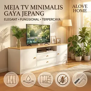 AlOVE-Bonus berupa sekrup-Meja TV Rak TV Meja TV Minimalis Rak TV Minimalis Bufet TV Minimalis Kayu Modern Murah