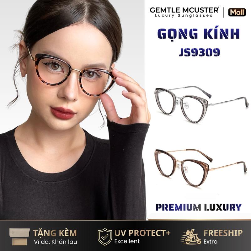 【GEMTLE MCUSTER】Kính Đổi Màu Gọng Mắt Mèo Siêu Nhẹ JW9309 Dành Cho Nữ Thiết Kế Trẻ Trung Chống Ánh Sáng Xanh Khung Tr90 Hình Học