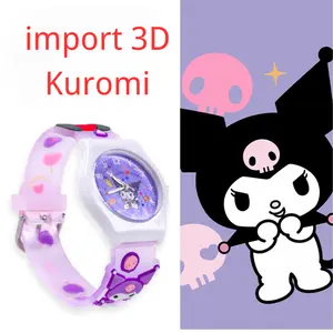 [ COD ] Jam Tangan Anak 3D Sanrio Import Lucu Melody Kuromi Cinamorol - Model Terbaru