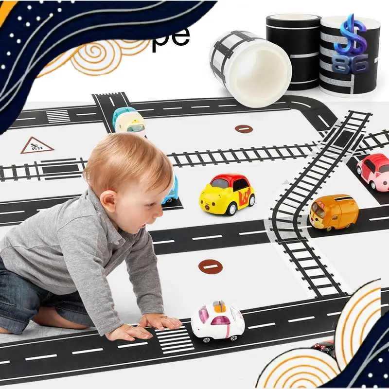 Lakban Lintasan Mainan Anak Play Tape Road Jalan Raya 48mm - HX-6005