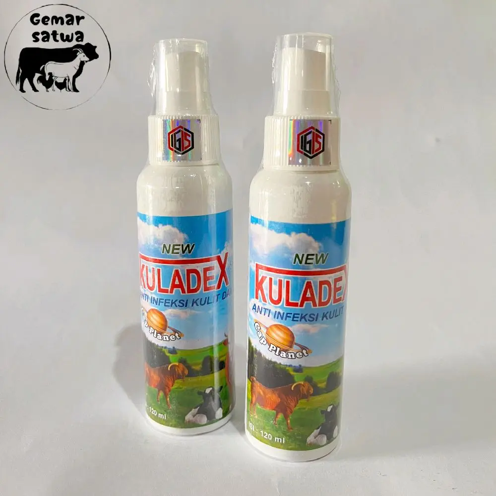 KULADEX obat anti infeksi kulit ternak obat koreng spray untuk sapi kambing domba kerbau kutu