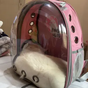 Pawsitive Vibes Tas Astronot Kucing Anjing Aksesoris Ransel Hewan Peliharaan Tas Travel Anabul Pet Travel Bag Transparan Material ABS & Transparent PC Ukuran 42 x 31 cm Diskon s.d. 50% maks Rp150k