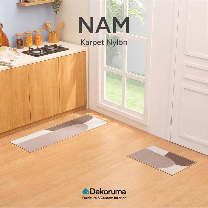 Gambar Dekoruma NAM Keset Nylon Set of 2 / Keset Karet 2 Set / Keset Rumah 2 Buah - Grey dari Dekoruma Official Store Kab. Bekasi Tokopedia