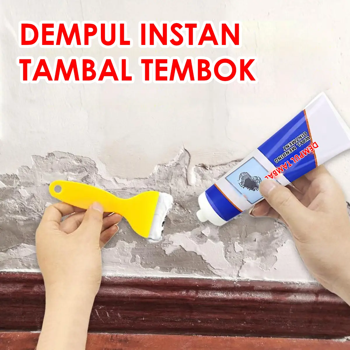 Dempul Dinding Cream Wall Repair Tembok Pasta Pelapis Cat Dinding Rumah Instant