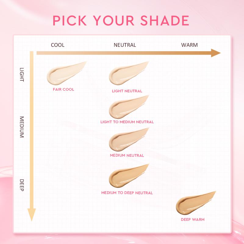 【Hot】Glad2Glow Perfect cover cushion dengan kandungan skincare mencegah kekusaman dan kulit kering sepanjang hari G2G Concealer Foundation Wajah Extract Mencerahkan Lasting Compact 5