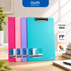 Bantex Clipboard Papan Jalan Folio F4/A4 Bahan PP Warna Stylish
