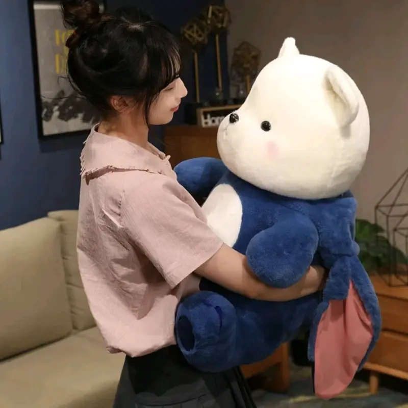 Bear costum lotso dan stit XL pake hodi bisa dilepas pasang sangat lucu dan menarik untul di mainkan bahan halus dan lembut uk 40cm Toys 7