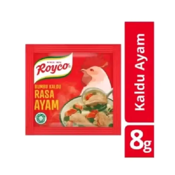 Royco Kaldu Ayam Renceng - Bumbu Penyedap Instan (1 Renceng 12 Sachet)