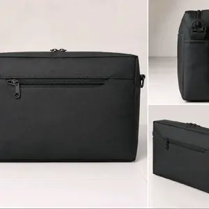 Tas Selempang Tas Kerja Pria Wanita Tas Laptop Polos Hitam multifungsi