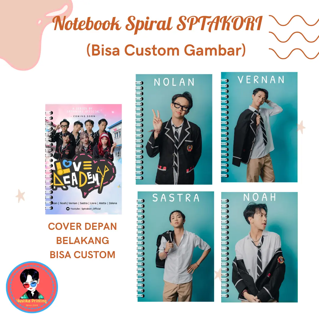 Notebook Spiral Sptrakori - Buku Tulis Buku Catatan Saputra Kori