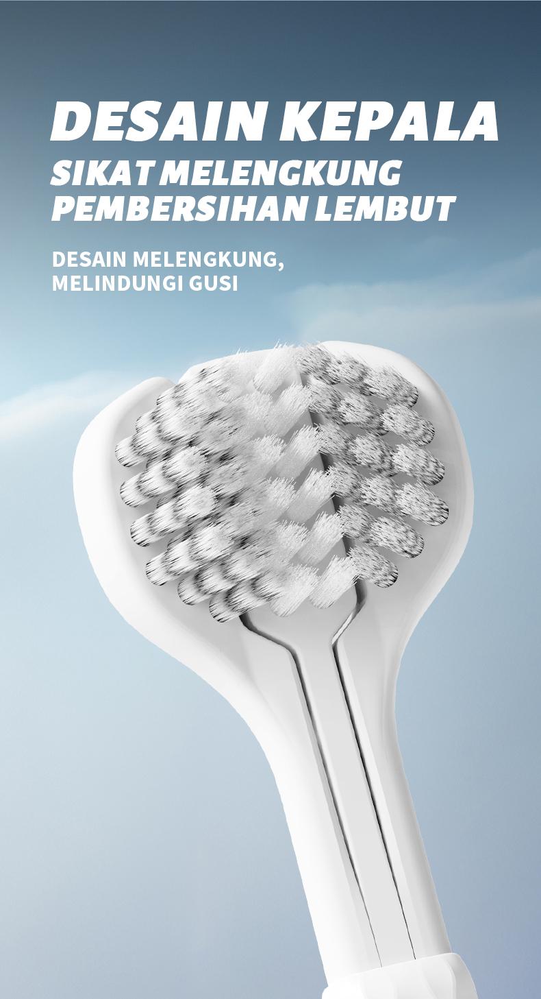 Dr.Baek Sikat Gigi Premium 3D Tiga Sisi Model Baru dengan Pasta Gigi Arang Aktif Pembersihan Efisien Bulu Spiral Lembut dan Elastis Terinspirasi Kemewahan Mulut  Pasta gigi arang aktif Sikat Gigi Dewasa