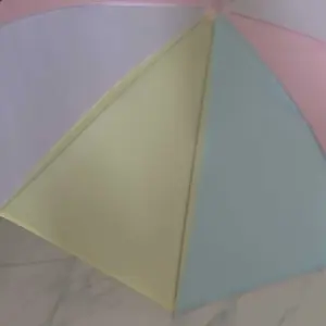 AVVET -Payung Transparan Style Korea Jepang Polos Warna Warni Payung Lipat Bening Cantik Payung Rainbow Umbrella Fashionable Candy Color Import Murah