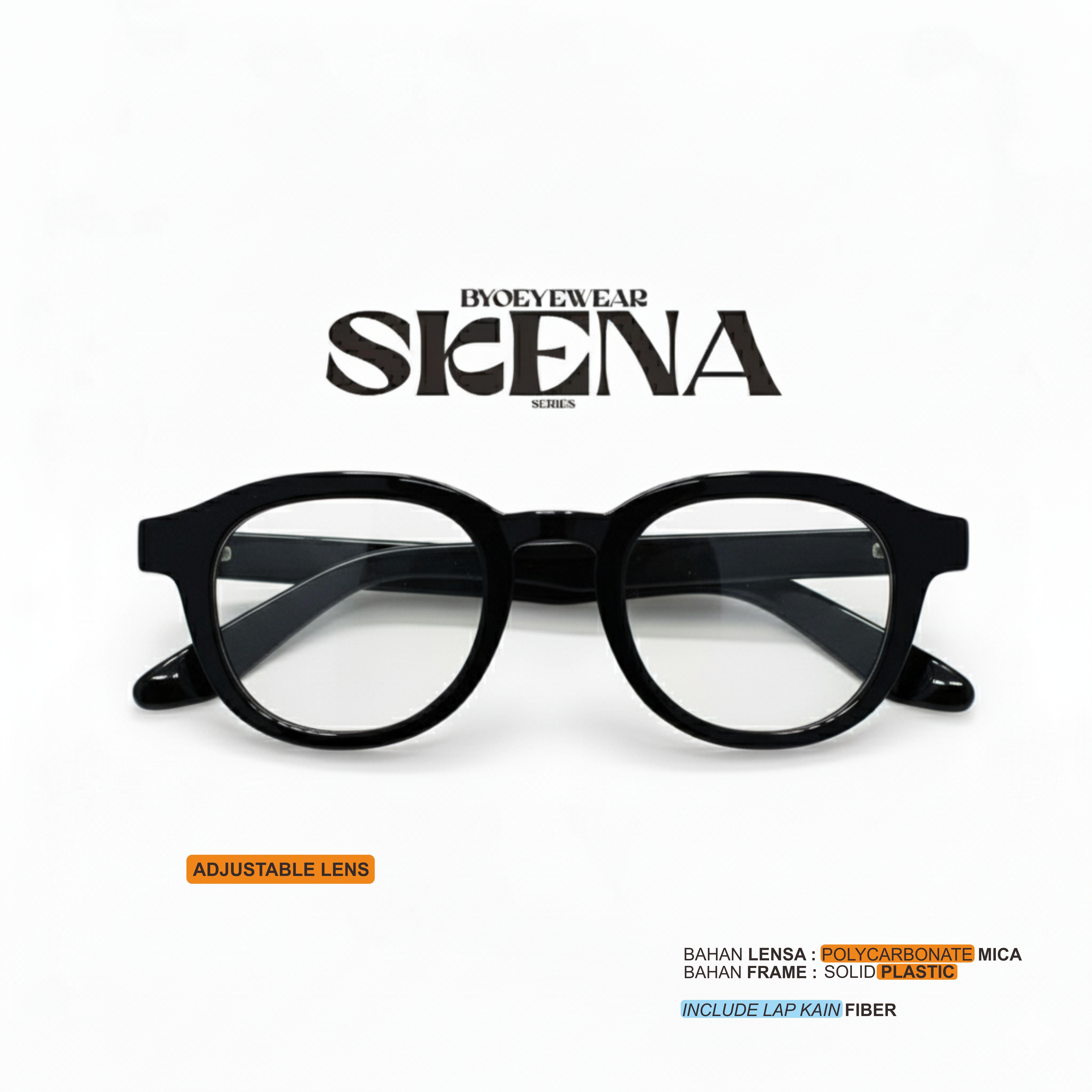 Byoeyewear Skena Series Kacamata anti Radiasi pria wanita Kacamata lensa clear kacamata lensa normal pria wanita kacamata frame tebal frame bold lensa clear normal Kacamata skena pria wanita unisex kacamata vintage kacamata retro kekinian