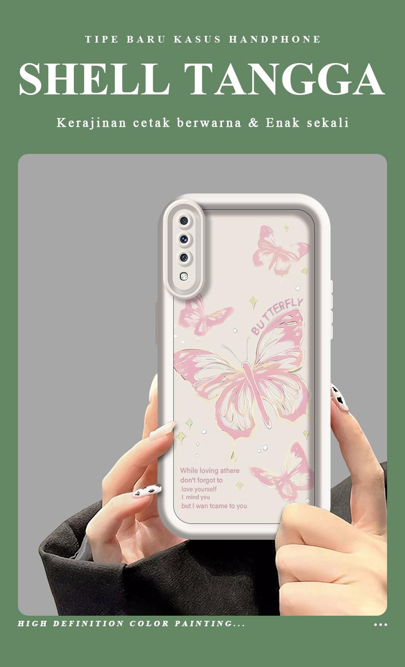 Product Introduction of casing hp softcase butterfly simple for SAMSUNG A70 0