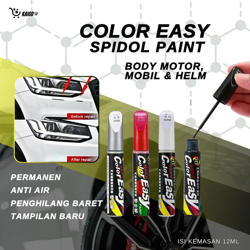 [BISA COD] Spidol Penghilang Baret Body Mobil dan Motor | Color Easy | Car Paint Pen 0